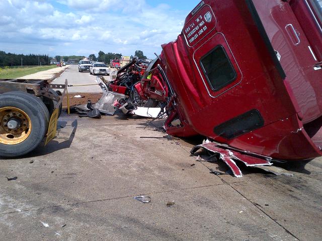 MVC on Hwy 20 at the IOCO Truck Stop 06.28.2013